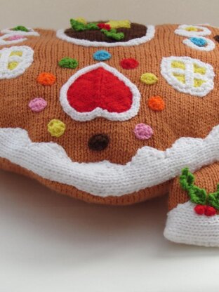 Christmas Gingerbread House Cushion