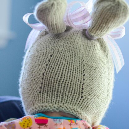 Bunny Hat with Chin Ties