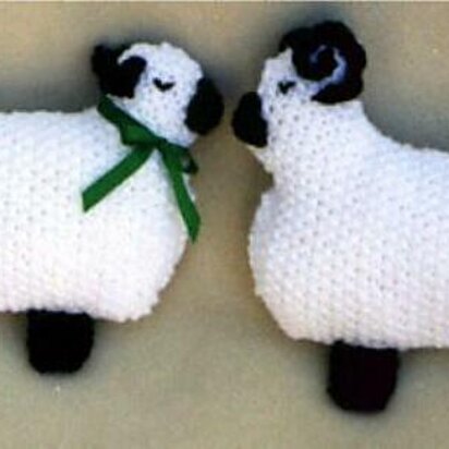 Soft Sheep Pillow Toys - knitting pattern