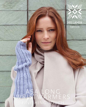 "Asa Wristwarmer" - Gloves Knitting Pattern in MillaMia Naturally Soft Aran