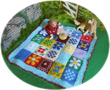 1:12th scale summer picnic blanket