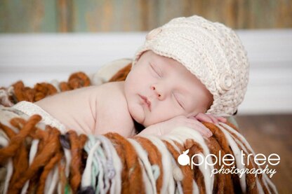 Textured Newsboy Beanie