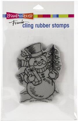 STAMPENDOUS CRQ253 Scarf Kitty Gummistempel – Klarstempel Für Papierbasteln – Niedliches Katzenmotiv Mit Schal