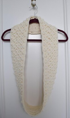 Frosted Snowflake Infinity Scarf