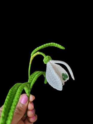 Crochet Snow Drop flowers