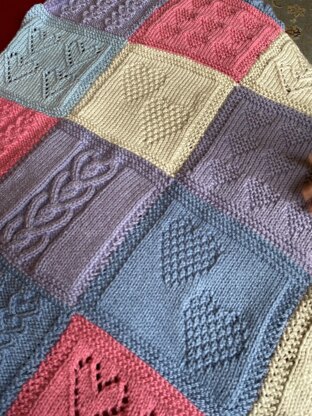 Heart Patchwork Blanket