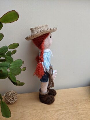 Chloe the cowgirl Crochet pattern by Laura Wilson LoveCrafts