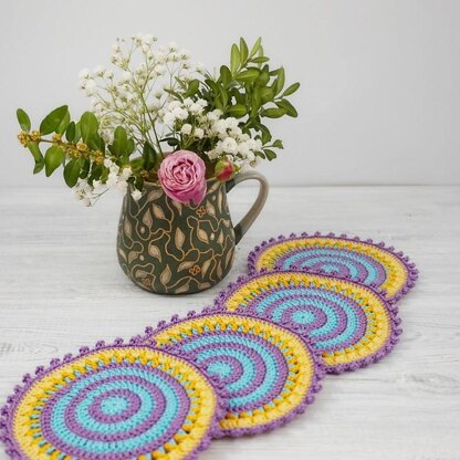 Purple Stripes Coaster