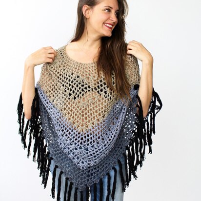 Ombre Canyon Poncho