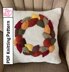 Autumn leaves pillow, garland and wreath