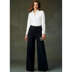 Vogue Misses' High-Waisted Pants with Button Detail V9282 - Paper Pattern, Size ONE SIZE