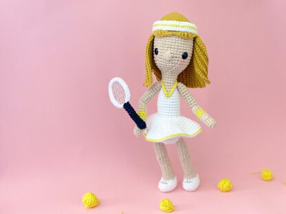 CHRIS THE TENNIS PLAYER - CROCHET AMIGURUMI PATTERN