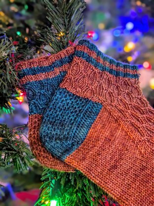 Vintage Honeycomb Ornaments Socks