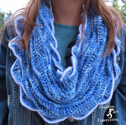 Sea Breeze Infinity Scarf Adult Teen