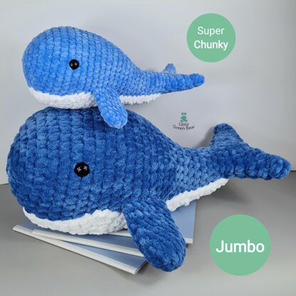 Wesley the Whale - UK Terminology - Amigurumi