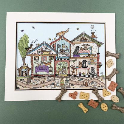 Bothy Threads Pooch Palace Cross Stitch Kit - 35 x 26cm