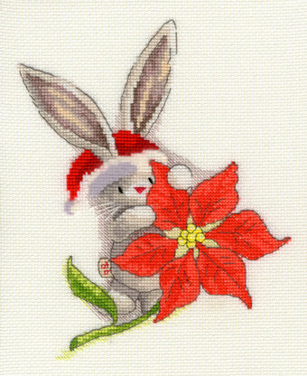 Bothy Threads Poinsettia - Bebunni Cross Stitch Kit - 18cm x 22cm