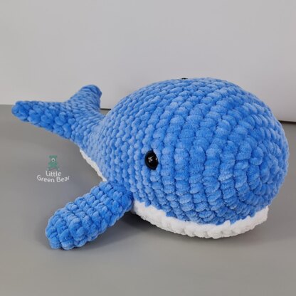 Wesley the Whale - UK Terminology - Amigurumi