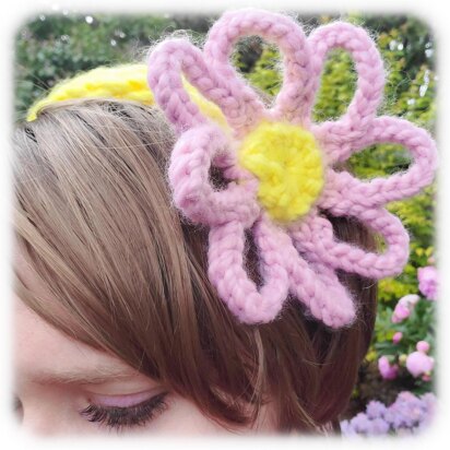 Daisy Head Band Knitting Pattern