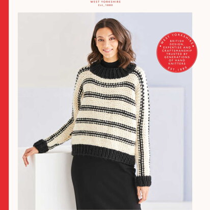 Striped Sweater in Sirdar Adventure - 10191 - Downloadable PDF