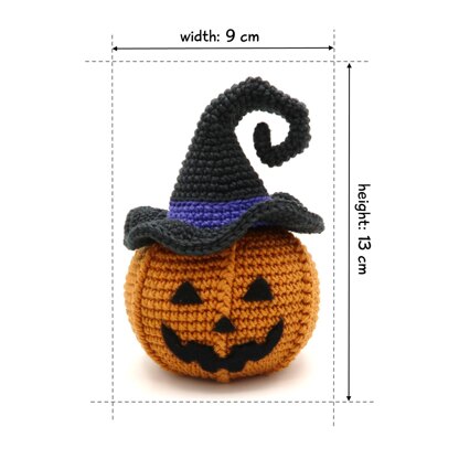 Pumpkin with Witch Hat