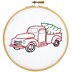 Jack Dempsey Stamped Hoop Kits - Christmas Truck - 6in