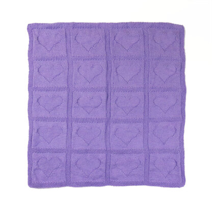 Deramores Heart Motif Blanket PDF