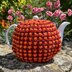 Retro Tweed 4 Cup Teapot Cosy Knitting Pattern.
