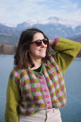 Elmer Cardigan: A Colorful and Textured Knit
