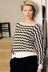 Batwing Striped Jumper