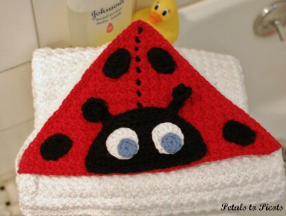 Ladybug Hooded Baby Towel