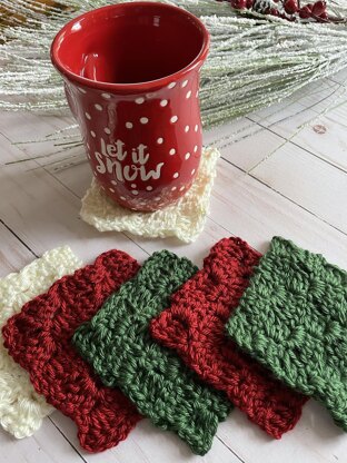 Christmas C2C Coaster Set