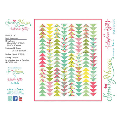 Moda Fabrics Spring House Quilt - Downloadable PDF