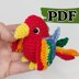 Parrot Crochet Pattern, Easy Crochet Amigurumi Bird Pattern