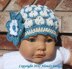 3-in-1 Summer Hat, Beanie Hat & Flower Clip