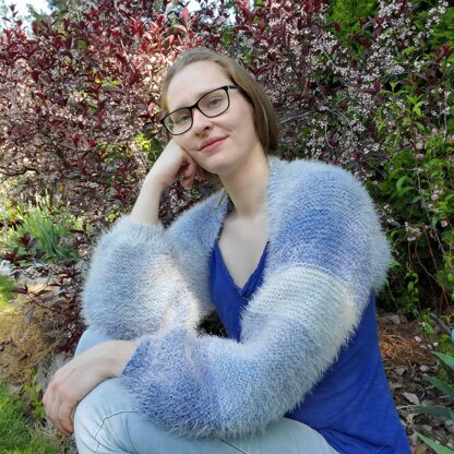 Blueberry Puff Shrug Knitting Pattern