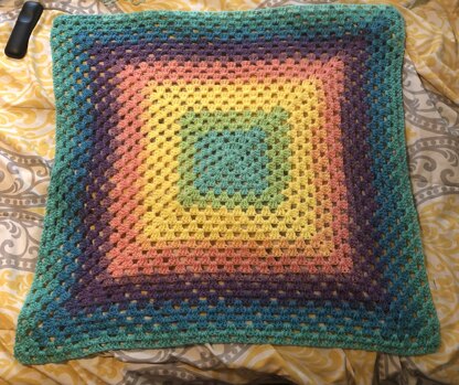Continuous Granny square blanket