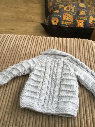 Baby Aran Cardigan #3