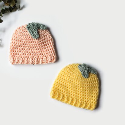 Lemon & Peach hats