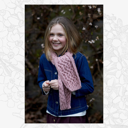 Eddie Hat & Scarf Set - Knitting Pattern for Boys & Girls in Willow & Lark Poetry