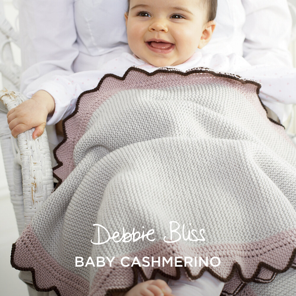 Debbie Bliss Triangle Edge Baby Blanket PDF at WEBS | Yarn.com, image size:1000x1000