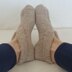 Storm - 8ply garter stitch slippers with cuff