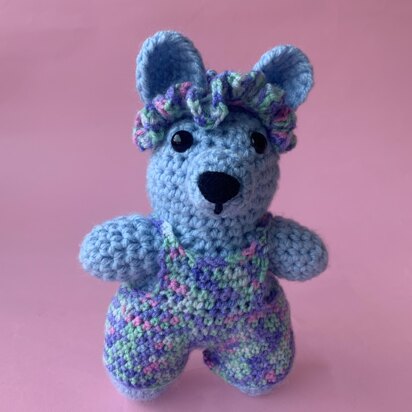 Crochet Blue Bear