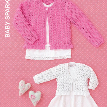 Cardigans in Hayfield Baby Sparkle DK - 4539 - Downloadable PDF