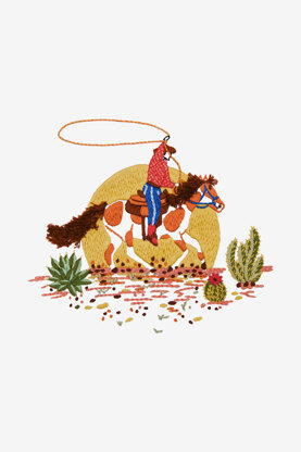 DMC Wild West Embroidery Pattern - PAT1910 - Downloadable PDF