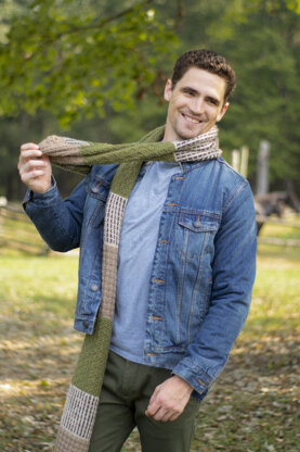 Men's Scarf Shelter in Universal Yarn Deluxe Worsted -  Downloadable PDF