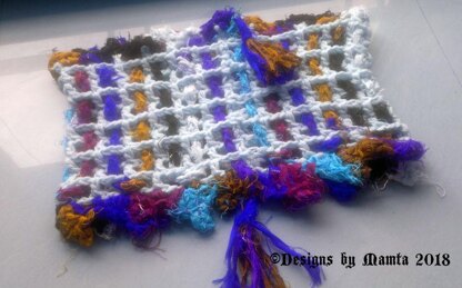 Unique Crochet Cowl Pattern Woven Sari Ribbon Mesh