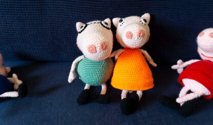 Amigurumi Häkelanleitung Schweinchenfamilie mit Pep !