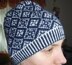 Snow argyle beanie