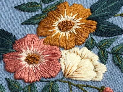 Hoffelt and Hooper Madelyn - Blue Embroidery Kit - 6in